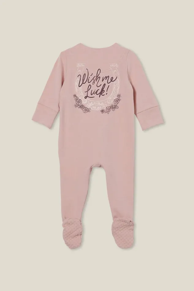 Baby Rompers and All In Ones Cotton On The Long Sleeve Zip Romper Usa Zephyrwish Me Luck