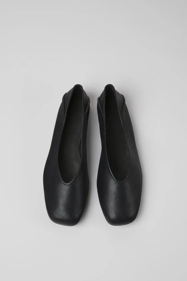 Ballerinas Women Camper Casi Myra Black Leather Moccasins Ballerinas Women Camper Casi Myra Black Leather Moccasins