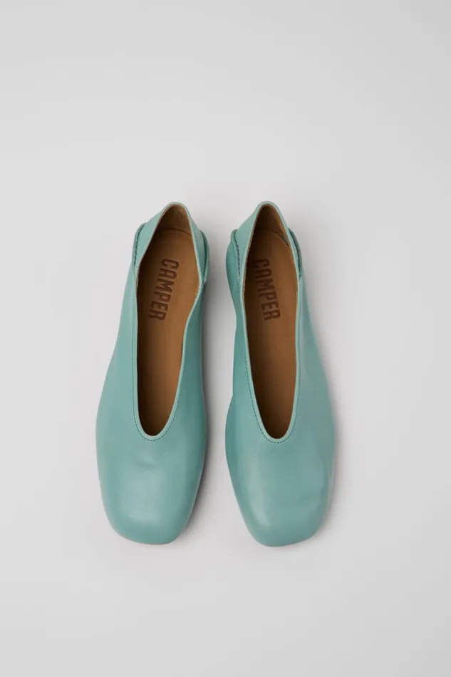 Ballerinas Women Camper Casi Myra Green Leather MoccasinBallerina Ballerinas Women Camper Casi Myra Green Leather MoccasinBallerina