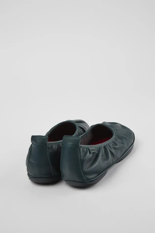 Ballerinas Women Camper Right Green Leather Ballerina
