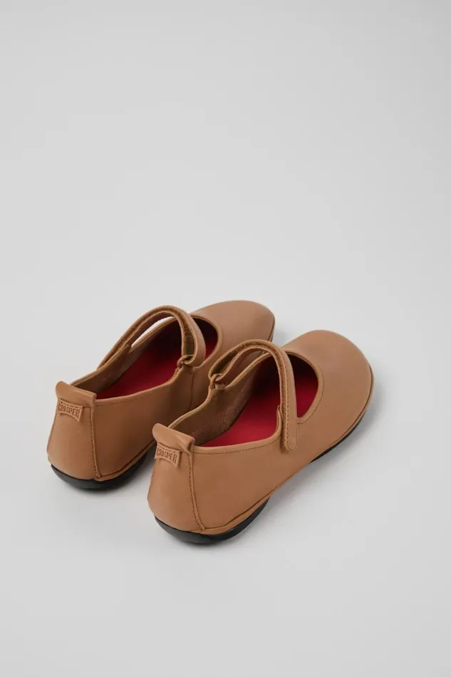 Ballerinas Women Camper Right Nude Leather Shoe