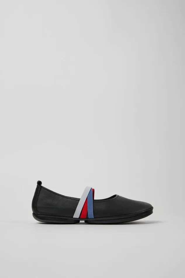 Ballerinas Women Camper Twins Black Leather Moccasins And Ballerinas Ballerinas Women Camper Twins Black Leather Moccasins And Ballerinas