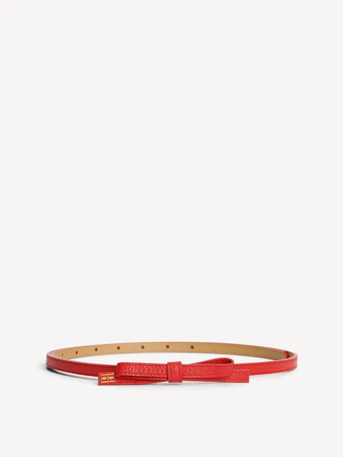 Belts Women By Malene Birger Booma Leather Belt Dark Chilli