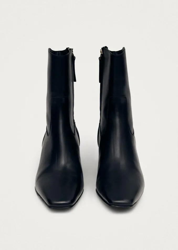 Boots Women ALOHAS Nash Black Leather Ankle Boots