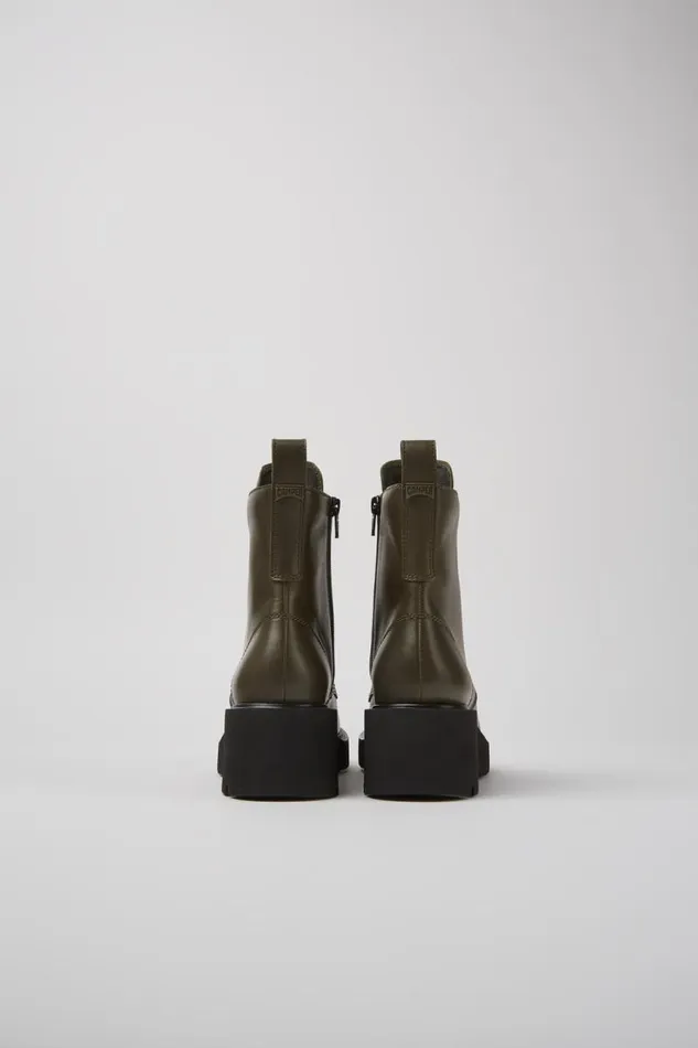 Boots Women Camper Milah Green Laceup Boots