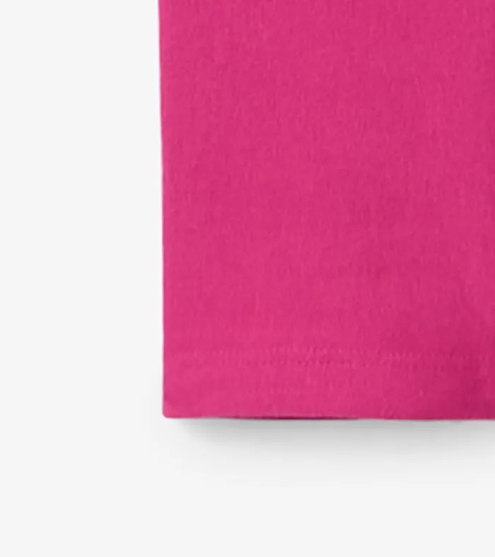 Bottoms Girls Hatley Girls Magenta Cozy Leggings