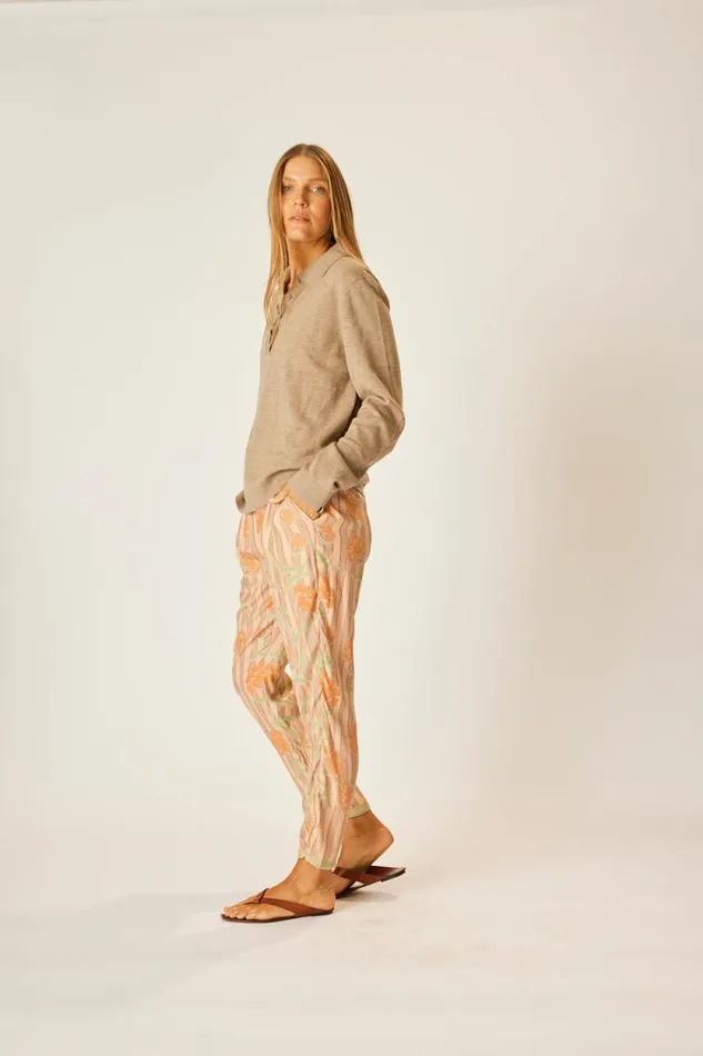 Bottoms Shop Natalie Martin BIANCA PANT Chamomile Apricot