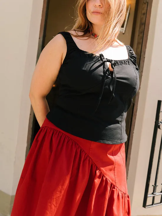 Bottoms Women Maeve Midi Skirt Merlot Lisa Says Gah