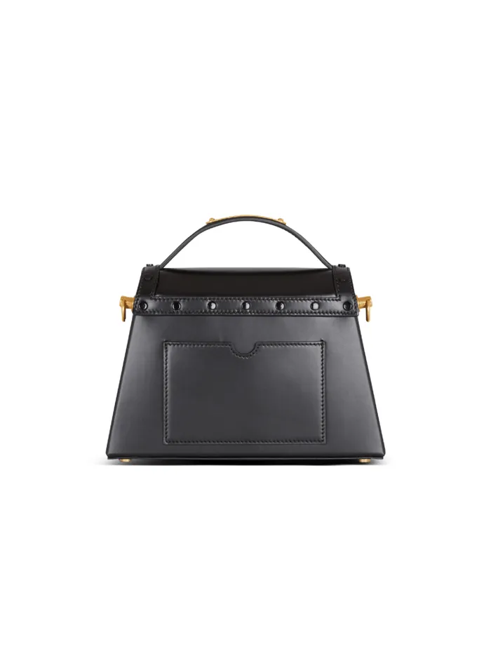 Box Leather BBuzz Dynasty Bag Black Women Balmain Handbags