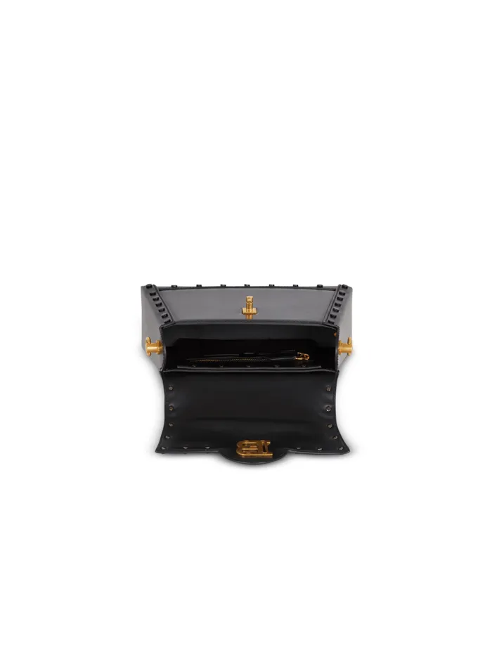 Box Leather BBuzz Dynasty Bag Black Women Balmain Handbags