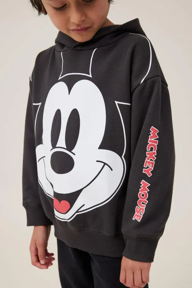 Boys 214 Sweatshirts and Sweatpants Cotton On License Emerson Hoodie Lcn Dis Phantommickey Smiley Face