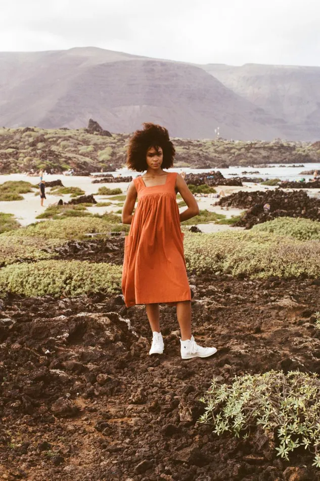 Cameron Dress Brick Red Womens LF Markey Dresses