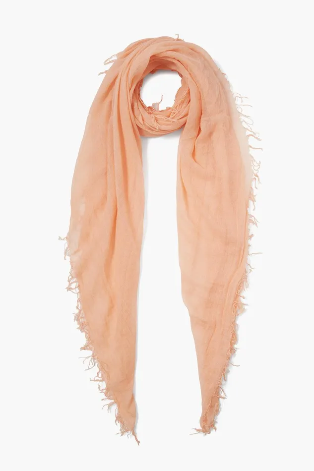 Cashmere And Silk Scarf Peach Women Chan Luu Scarves