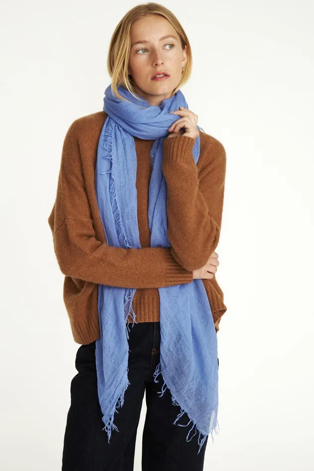 Cashmere And Silk Scarf Wedgewood Women Chan Luu Scarves