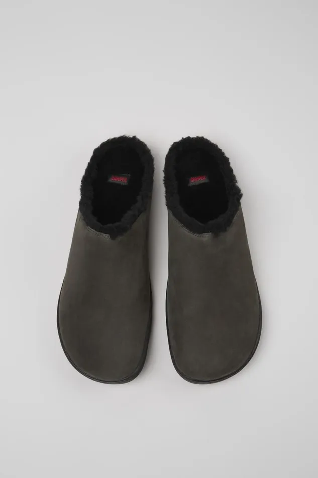 Casual Shoes Men Camper Peu Dark Grey Nubuck Shoes