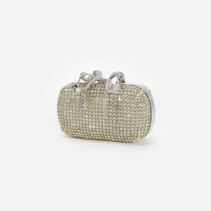 Champagne Chainmail Clutch Bag Women Self Portrait Mini Champagne Chainmail Clutch Bag Women Self Portrait Mini