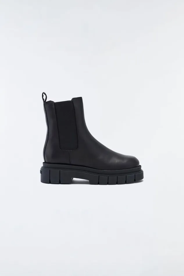 Chelsea Boots Women Mackage STORM Shearlinglined R Leather Chelsea Boot For Women Black
