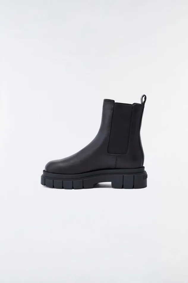 Chelsea Boots Women Mackage STORM Shearlinglined R Leather Chelsea Boot For Women Black