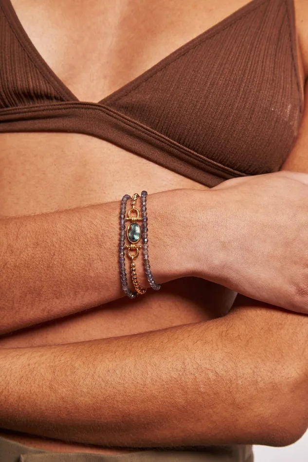 Cheval Triple Naked Wrap Bracelet Iolite Women Chan Luu Bracelets