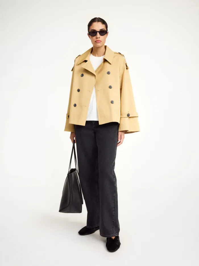 Coats and Jackets Women By Malene Birger Alisandra Trench Jacket Sand Beige