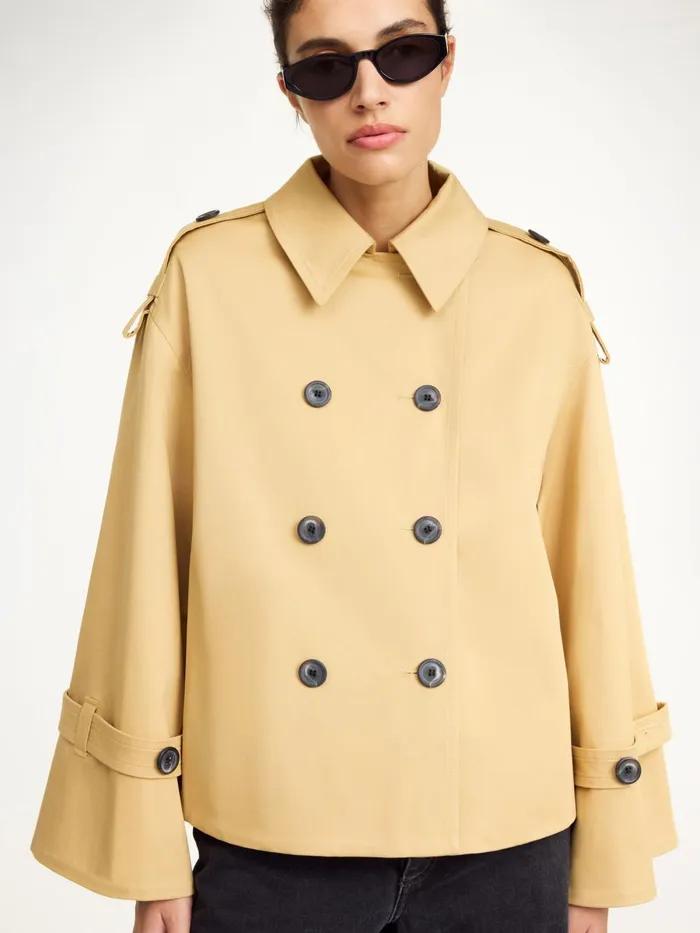 Coats and Jackets Women By Malene Birger Alisandra Trench Jacket Sand Beige Coats and Jackets Women By Malene Birger Alisandra Trench Jacket Sand Beige