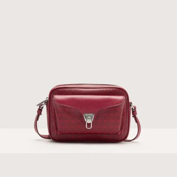 Coccinelle Beat Coated Monogram Small Multi Sangriasangria Women Coccinelle Crossbody Bags
