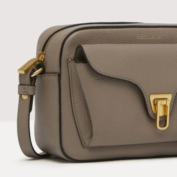 Coccinelle Beat Soft Small Warm Taupe Women Coccinelle Crossbody Bags Coccinelle Beat Soft Small Warm Taupe Women Coccinelle Crossbody Bags