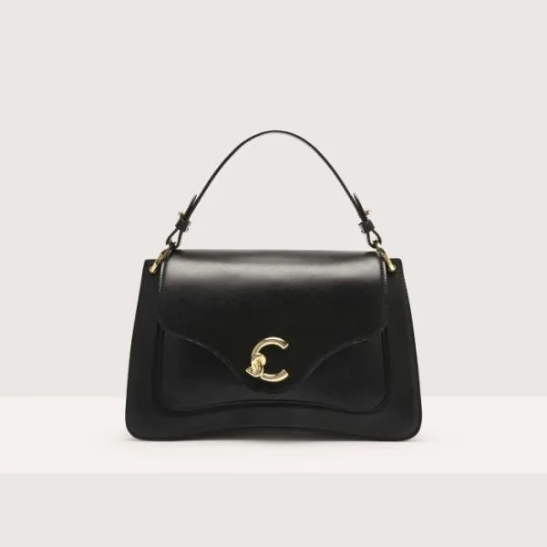 Coccinelle CMe Calf Cocker Medium Noir Women Coccinelle Top Handle Bag