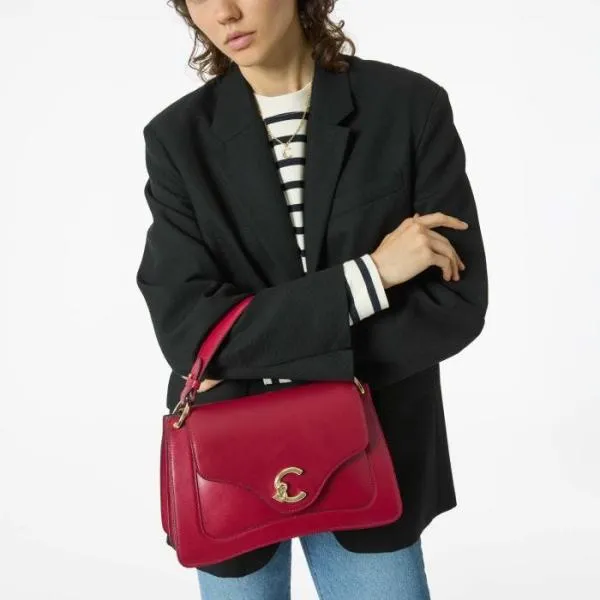 Coccinelle CMe Calf Cocker Medium Noir Women Coccinelle Top Handle Bag Coccinelle CMe Calf Cocker Medium Noir Women Coccinelle Top Handle Bag