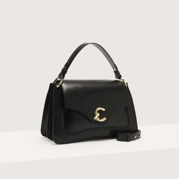 Coccinelle CMe Calf Cocker Medium Noir Women Coccinelle Top Handle Bag Coccinelle CMe Calf Cocker Medium Noir Women Coccinelle Top Handle Bag