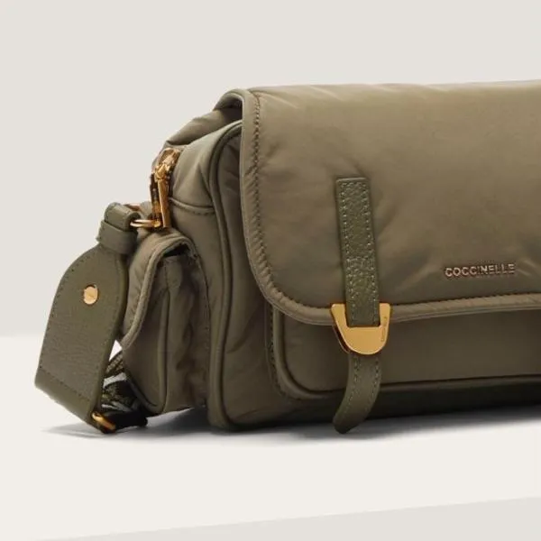 Coccinelle Campus Puffy Nylon Small Laurel Green Women Coccinelle Crossbody Bags Coccinelle Campus Puffy Nylon Small Laurel Green Women Coccinelle Crossbody Bags