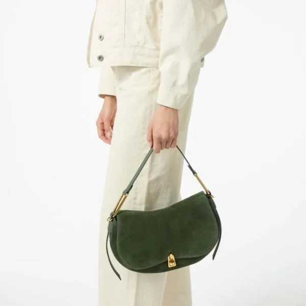 Coccinelle Magie Suede Bimaterial Medium Alga Women Coccinelle Top Handle Bag Coccinelle Magie Suede Bimaterial Medium Alga Women Coccinelle Top Handle Bag