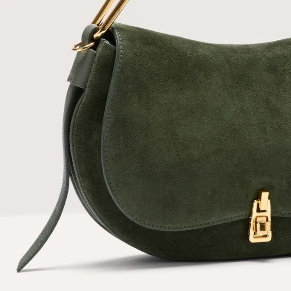 Coccinelle Magie Suede Bimaterial Medium Alga Women Coccinelle Top Handle Bag Coccinelle Magie Suede Bimaterial Medium Alga Women Coccinelle Top Handle Bag