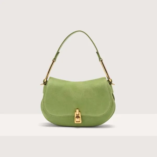 Coccinelle Magie Suede Bimaterial Mini Guacamole Women Coccinelle Top Handle Bag