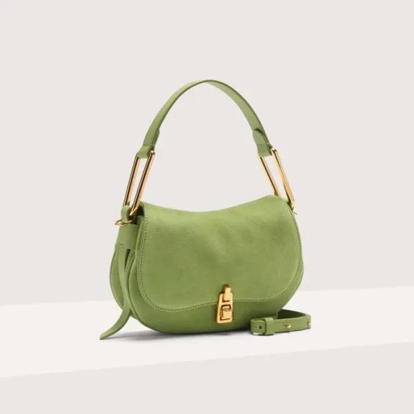 Coccinelle Magie Suede Bimaterial Mini Guacamole Women Coccinelle Top Handle Bag Coccinelle Magie Suede Bimaterial Mini Guacamole Women Coccinelle Top Handle Bag
