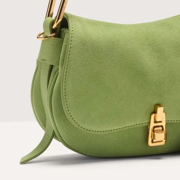 Coccinelle Magie Suede Bimaterial Mini Guacamole Women Coccinelle Top Handle Bag Coccinelle Magie Suede Bimaterial Mini Guacamole Women Coccinelle Top Handle Bag