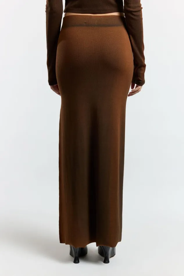 COTTON CITIZEN SKIRTS Verona Maxi Skirt Chestnut Cast 8211 Women