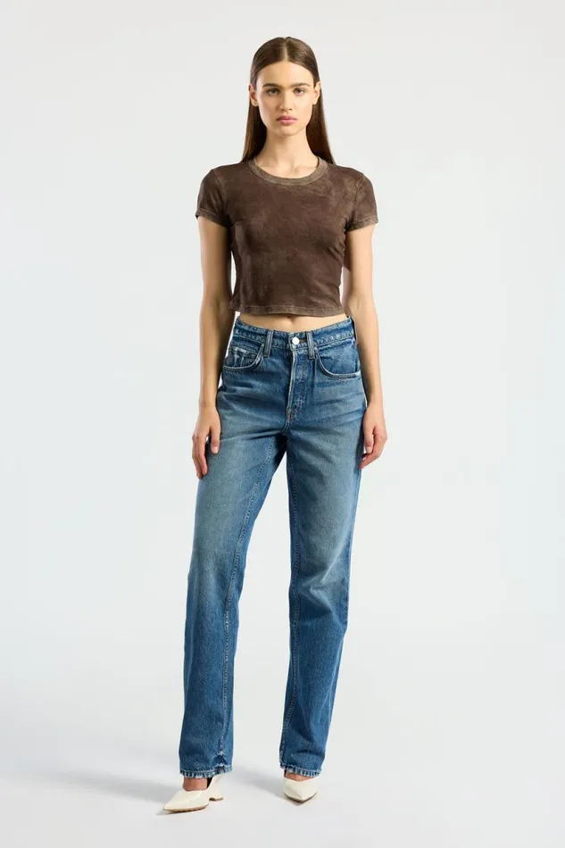 COTTON CITIZEN TEES Standard Baby Tee Vintage Espresso 8211 Women