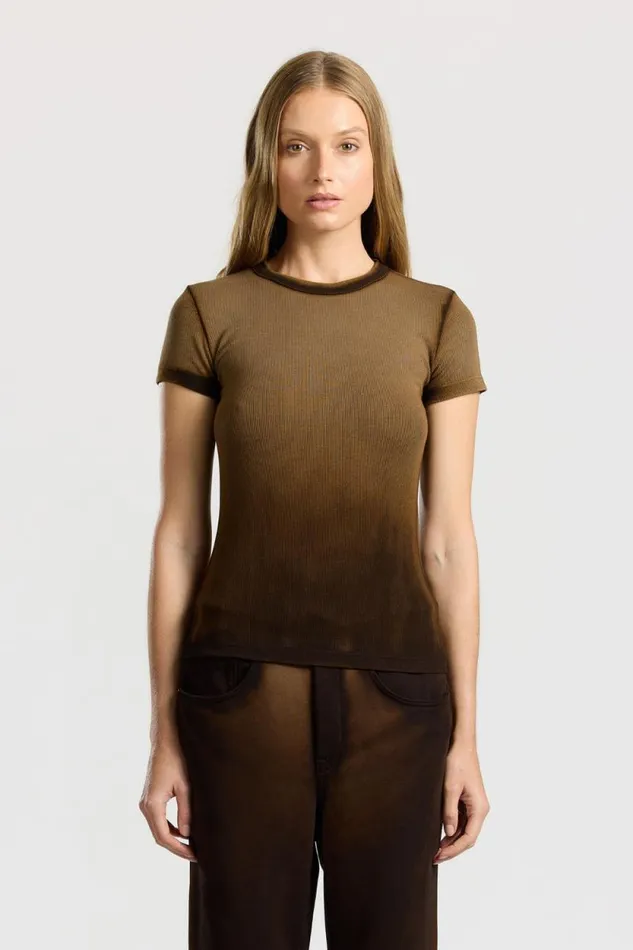 COTTON CITIZEN TEES Verona Tee Espresso Cast 8211 Women