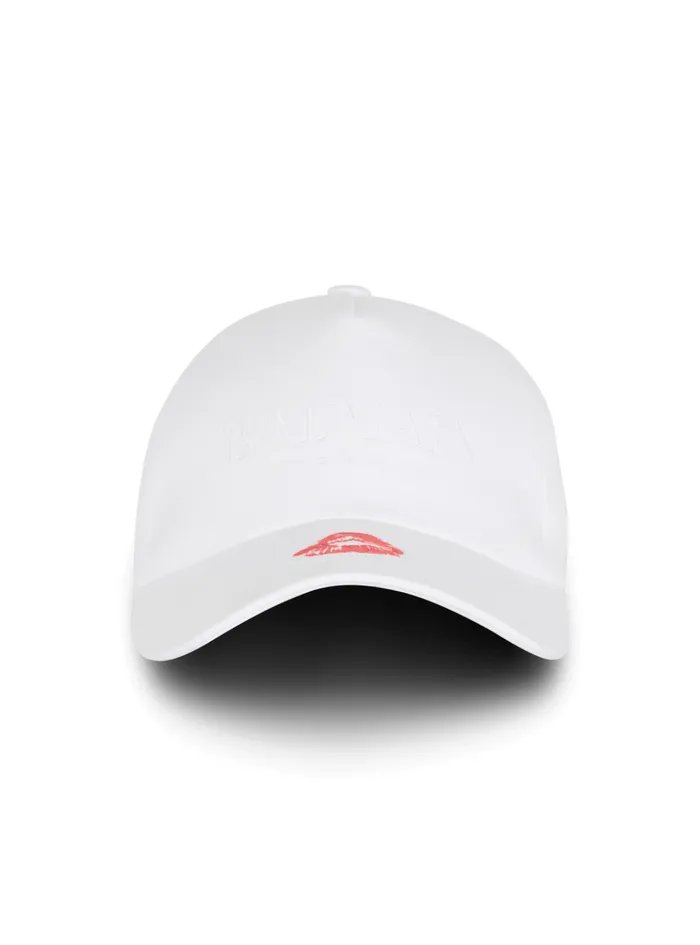 Cotton Kiss Cap White Men Balmain Hats And Caps