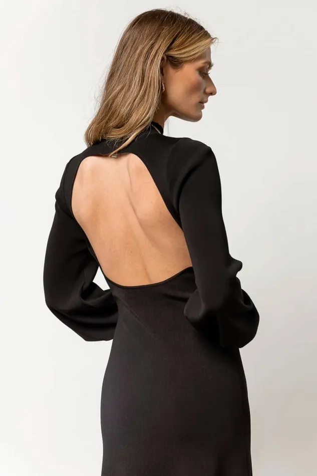 Demi Cut Out Dress In Black 8211 FINAL SALE Black Women Bohme Dresses