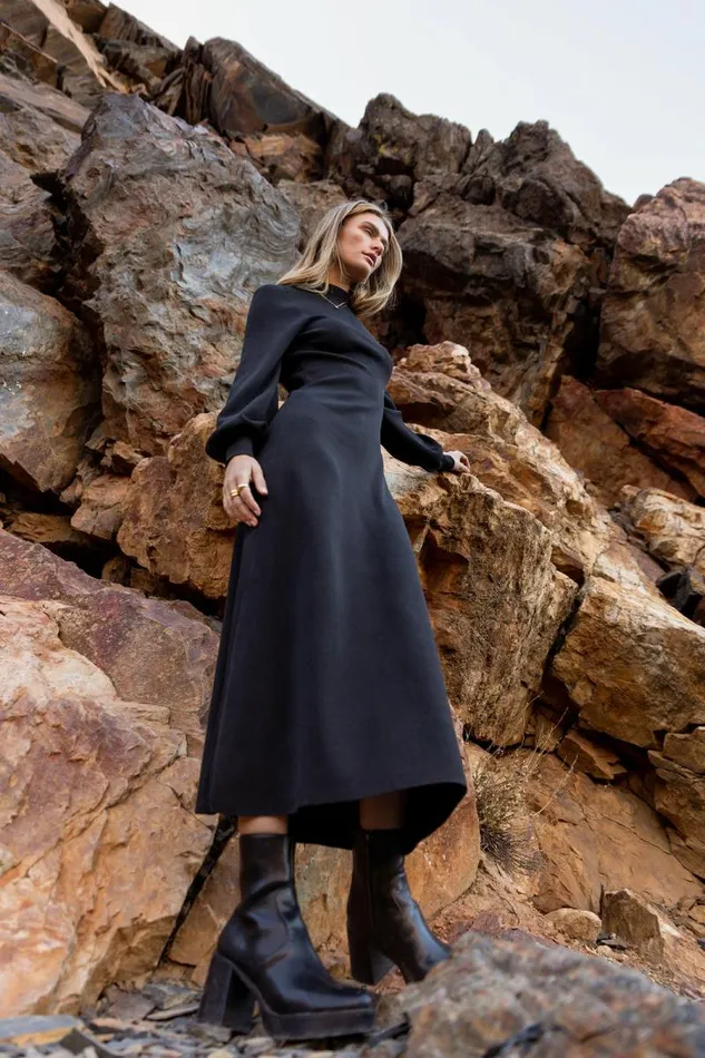 Demi Cut Out Dress In Black 8211 FINAL SALE Black Women Bohme Dresses