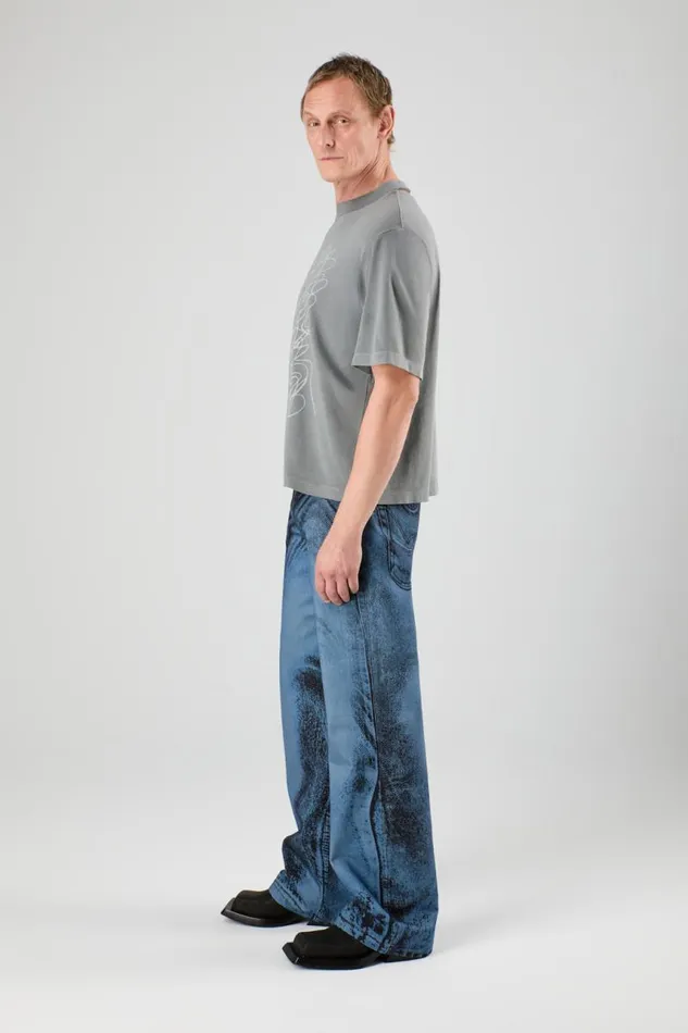 Denim Men Camper Denim Jeans Dark BlueBlack Distorted Print Denim Jeans Denim Men Camper Denim Jeans Dark BlueBlack Distorted Print Denim Jeans
