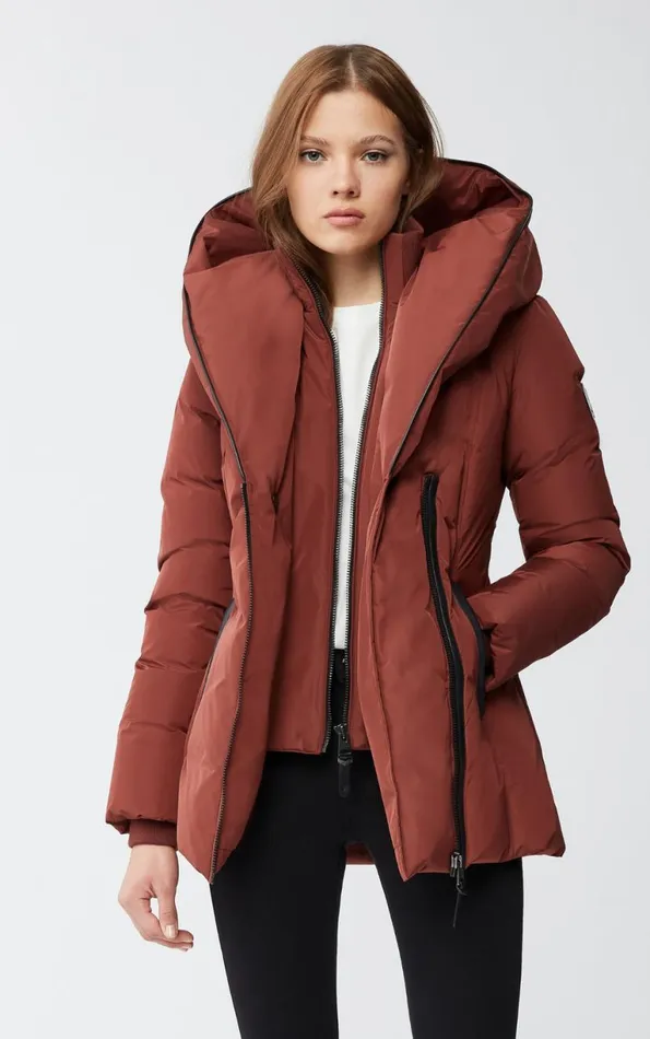 Downs and Jackets Women Mackage ADALI Down Coat With Signature Mackage Collar Black