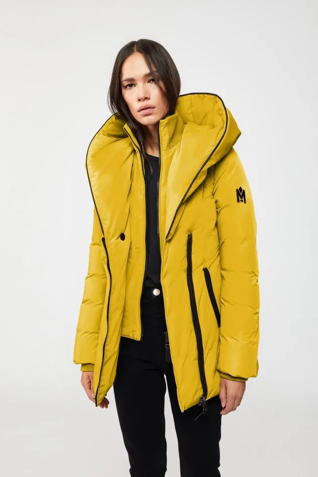 Downs and Jackets Women Mackage ADALI Down Coat With Signature Mackage Collar Black
