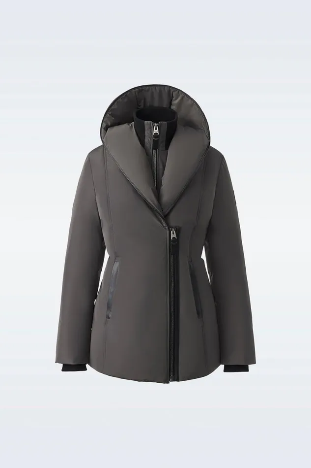 Downs and Jackets Women Mackage ADALI Down Coat With Signature Mackage Collar Black