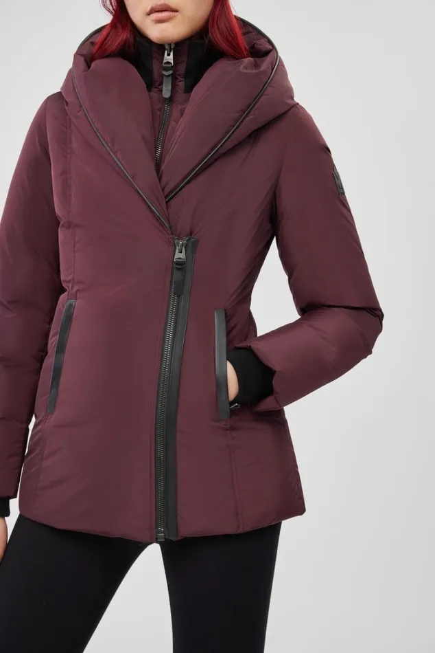 Downs and Jackets Women Mackage ADALI Down Coat With Signature Mackage Collar Black