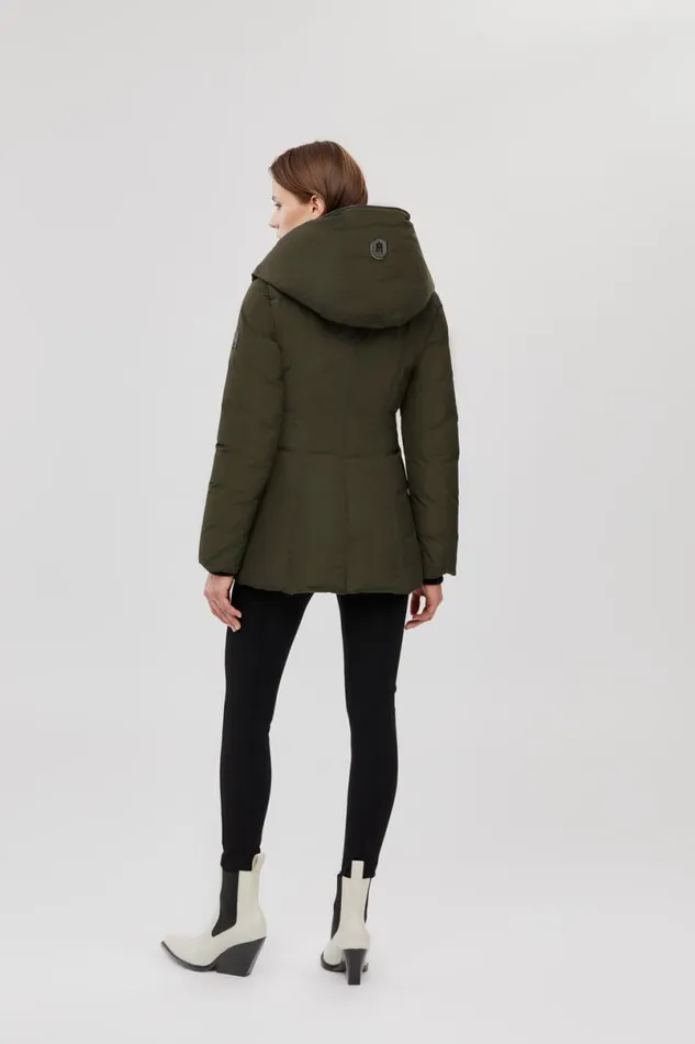 Downs and Jackets Women Mackage ADALI Down Coat With Signature Mackage Collar Black