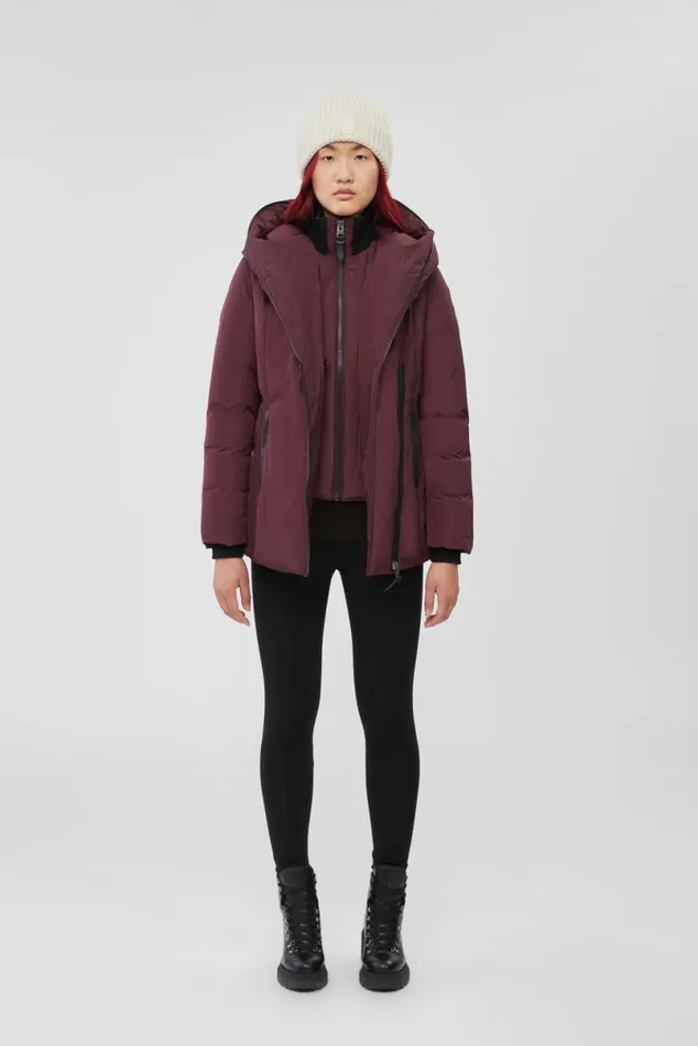 Downs and Jackets Women Mackage ADALI Down Coat With Signature Mackage Collar Black