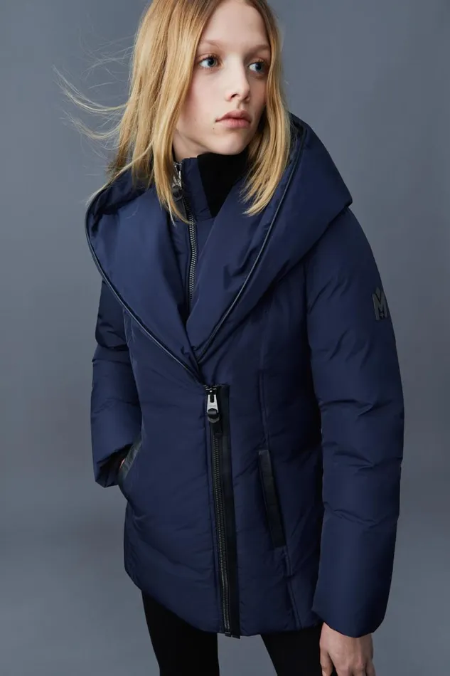 Downs and Jackets Women Mackage ADALI Down Coat With Signature Mackage Collar Black